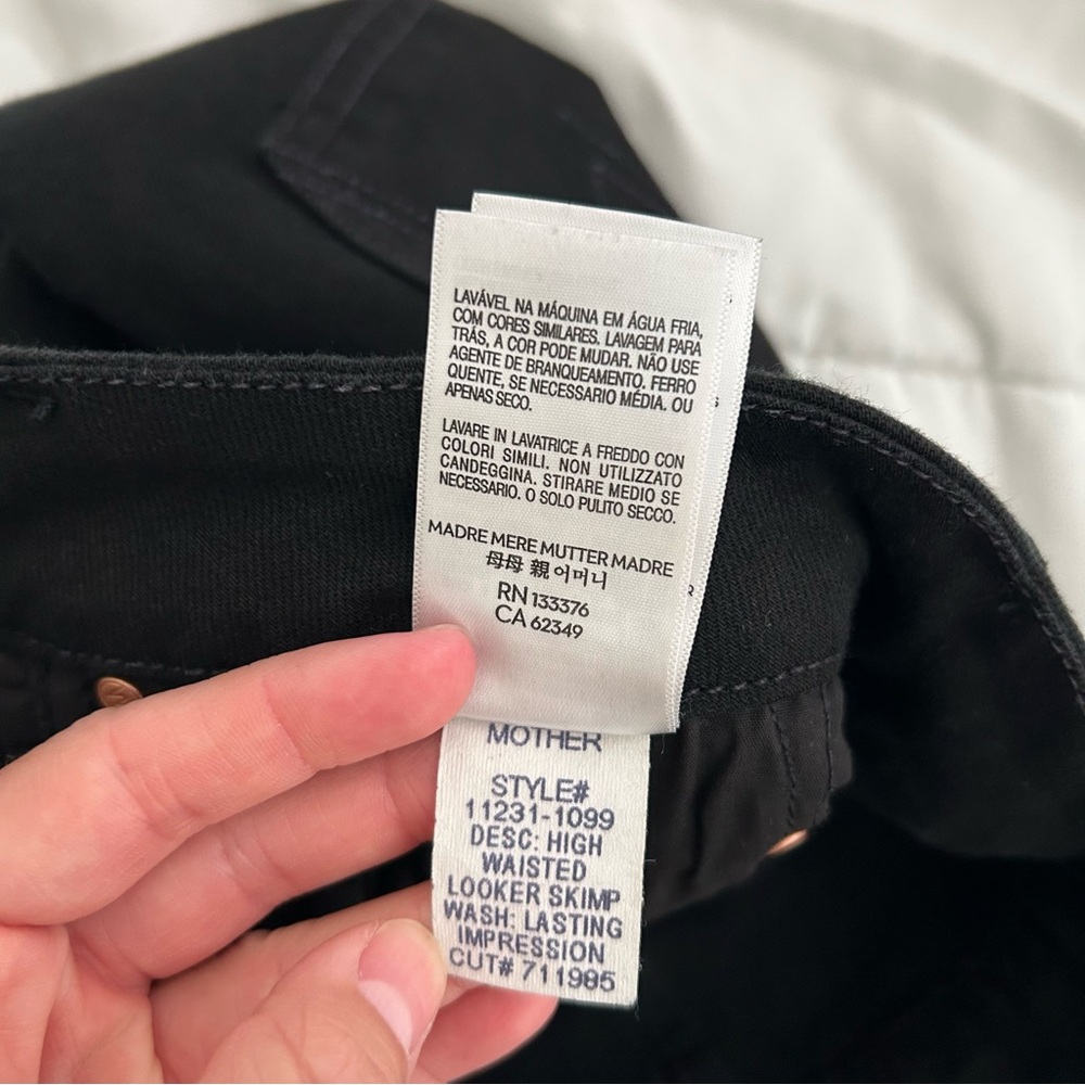 Mother High Waisted Looker Skimp jeans Lasting Impression 31 - Picture 13 of 13